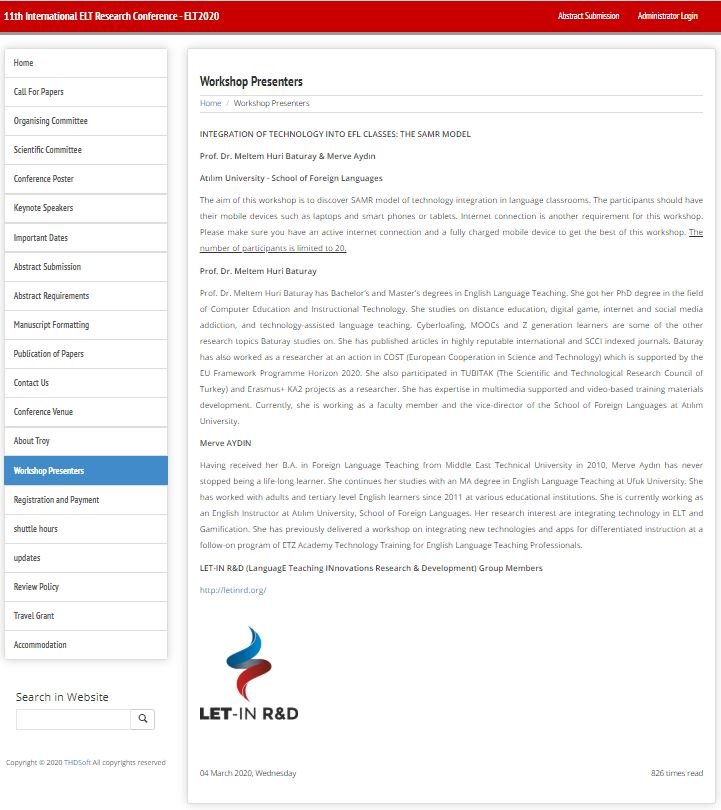 Integration of Technology into EFL Classes: The SAMR Model 